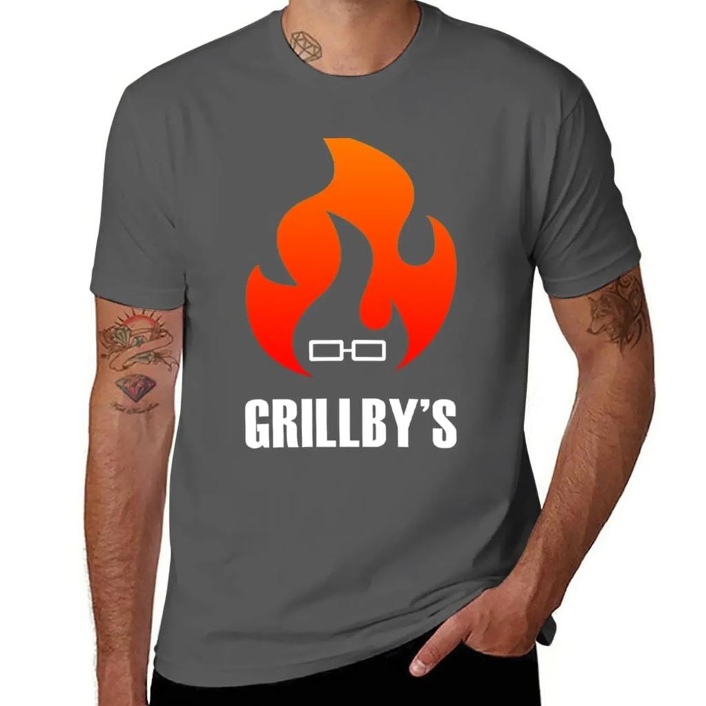 Grillby's Logo T-Shirt boys whites shirts graphic tees mens graphic t-shirts