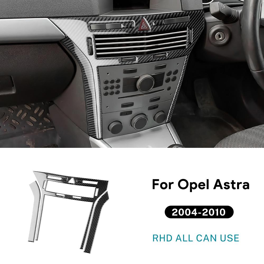 Наклейка из настоящего мягкого углеволокна для Vauxhall Opel Astra H MK5 2004 2005 2006 2007 2008 2009 2010 LHD RHD Рамка центральной консоли автомобиля