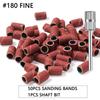 50/100Pcs Sanding Cap Bands Nail Drill Sanding Sleeves 80# 120# 180# Electric Manicure Pedicure Machine Nail Polishing Tool Set