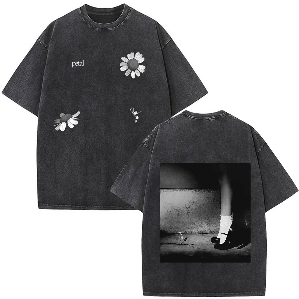 Ariana Grande Petal Album 2026 Print Tees Men Women Fashion Clothing T-shirt Summer Loose Casual Cotton Vintage Washed T-shirts