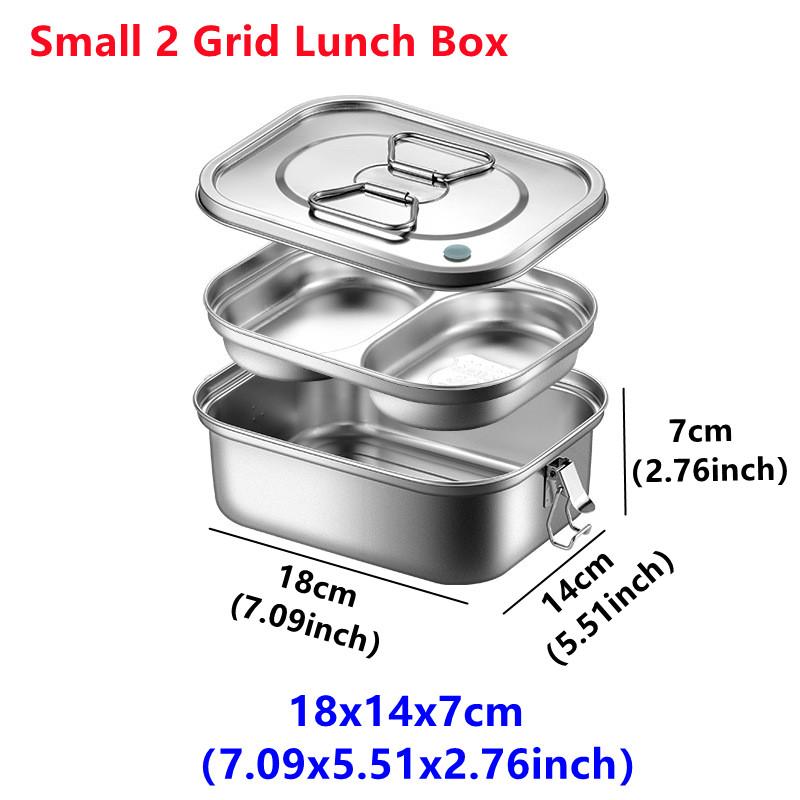 304 Stainless Steel Lunch Bento Box for Kids Adults Portable Double Layer Sealed Picnic Box Insulation Food Storage Lunch Box