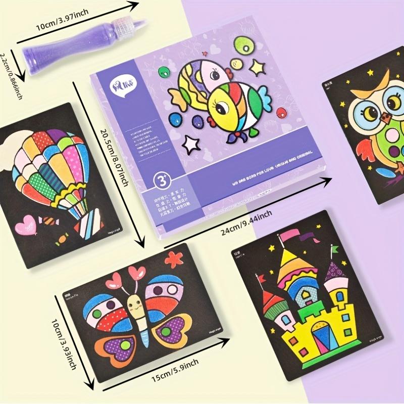 Картина песком, детский цветной песок для мальчиков и девочек, детская ручная работа, производство «сделай сам», набор для рисования песком, игрушки