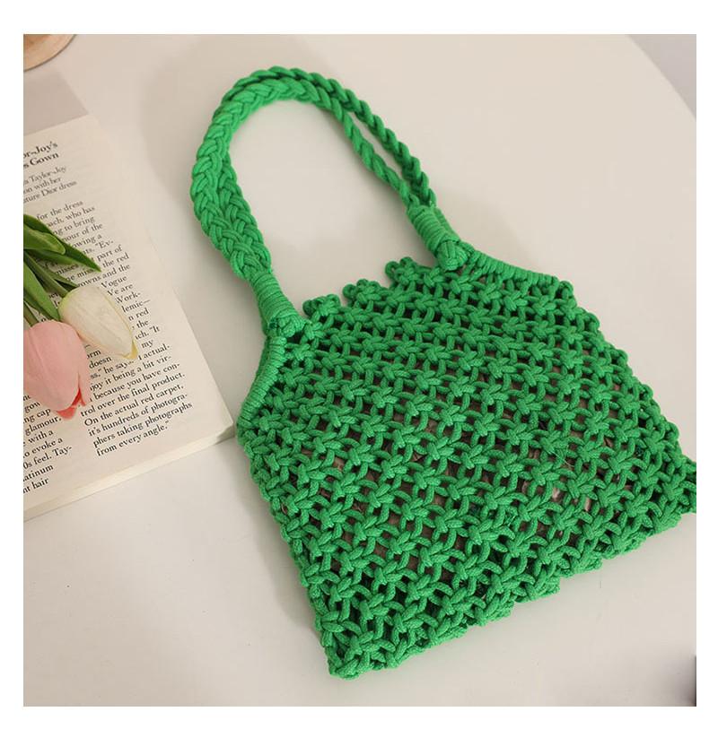 Городской Минималистичный Стиль Плетеная Сумка Оптом Хлопковая Веревка Женская Сумка Среднего Размера Доступна в Разных Цветах Персонажи)