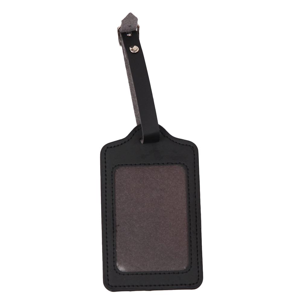 Leather Luggage Suitcase Address Name Holder Boarding Pass Tags Anti-lost Colorful Identifier Card Label Accessories