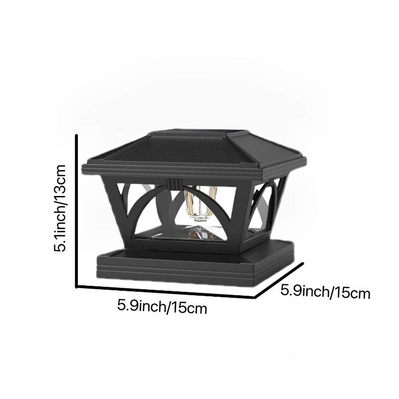 Солнечные уличные фонари для столбов 4x4 5x5 6x6 Яркие светодиодные фонари для столбов для забора, сада или патио Водонепроницаемые фанерные фонари для забора