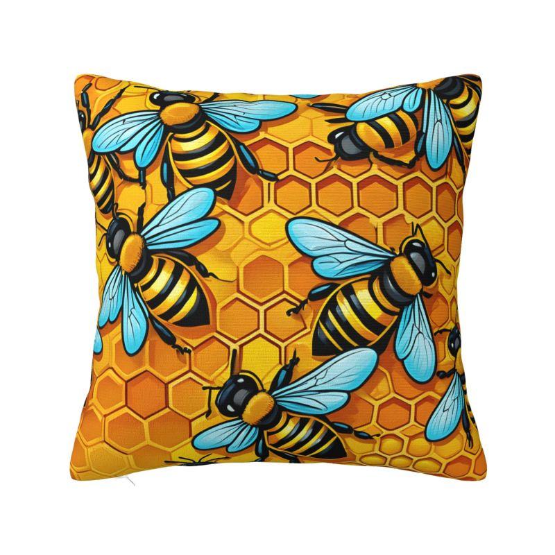 Cartoon Bees Cushion Cover x cm Polyester Soft Throw Pillow Case For Sofa Chair Living Room Decoration Pillowslip