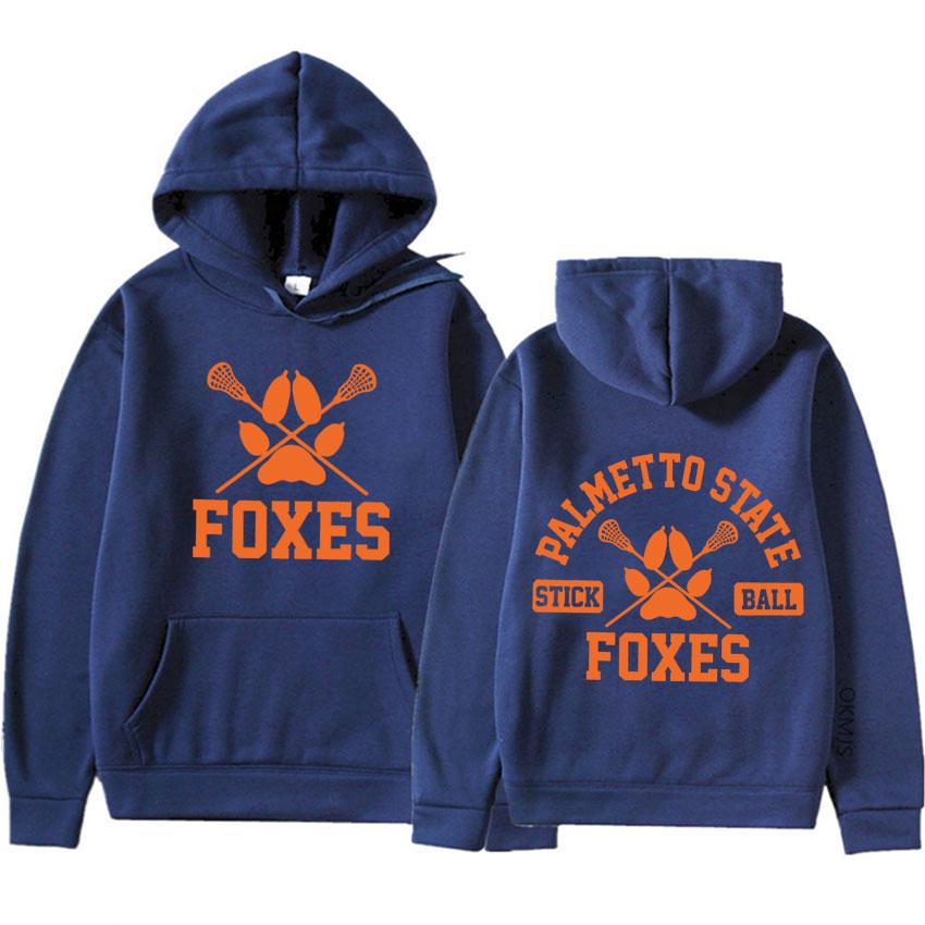 FOXES PALMETTO STATE Принт Худи Мужское Женское Модное Уличное Повседневное Спортивный костюм Оверсайз Трендовый Дизайн Свободное Худи