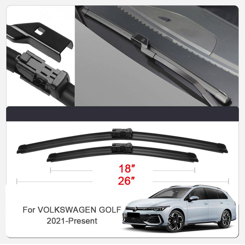 2шт автомобильные лезвия резиновые дворники для лобового стекла Volkswagen Altas Teramont Golf ID.3 ID.4 ID.5 ID.6 ID.7 JETTA TAOS T-CROSSTOUAREG