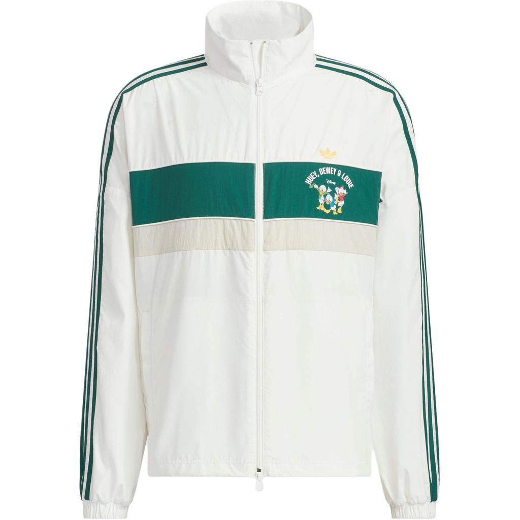 adidas Классическая спортивная куртка X Disney с полосатым принтом, унисекс, белая JP1418