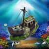Shipwreck Decoration Fish Tank Landscape Submarine Ornaments Sunken Ship Landscaping Accessories