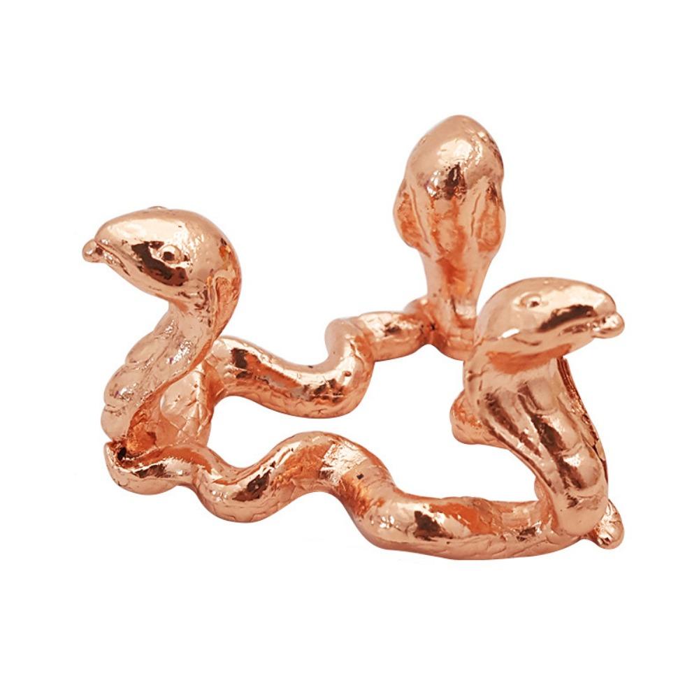 Triangle Crystal Ball Metal Base Dragon Snake Sphere Display Holder Snake Year Ornament  Home Decor