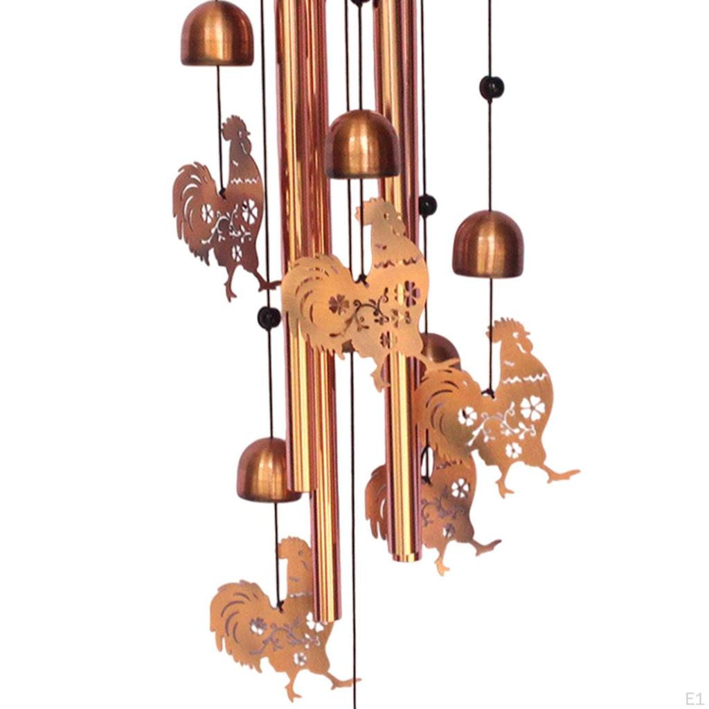 Подвесной ветрозвон в виде курицы, подарок на день рождения бабушке, декор для дома и улицы, металлический ветрозвон для