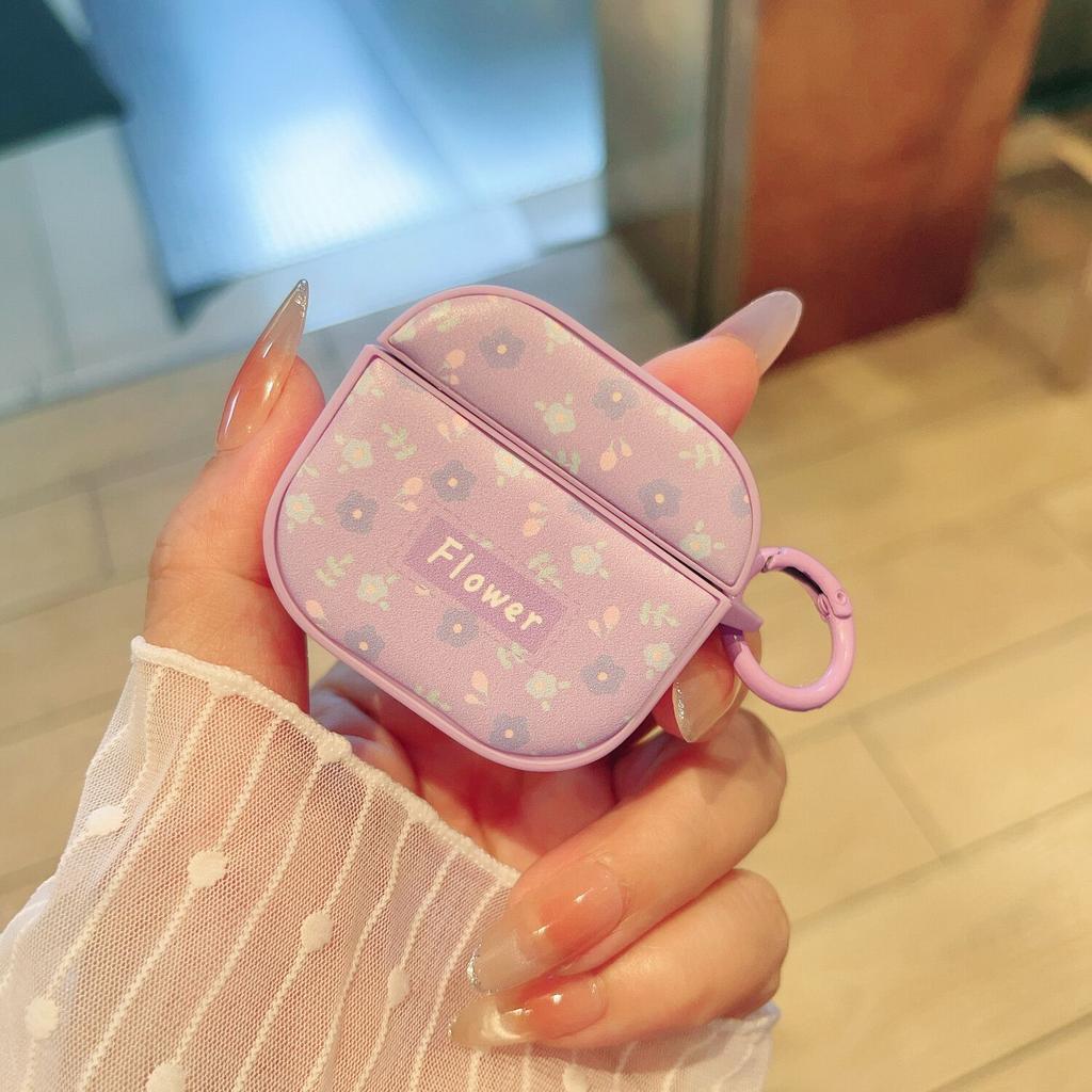 Applicable AirPods 1 generation protective case 1/1/1/1 generation pro1 apple bluetooth headset white background floral