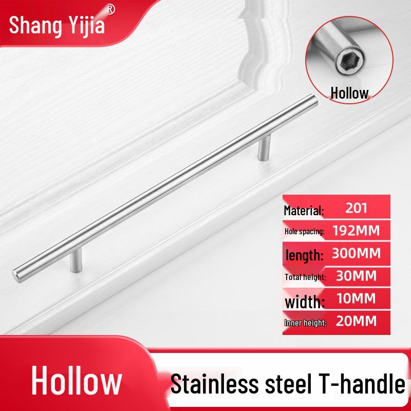 Современная Т-образная ручка из нержавеющей стали для дверей кухонного шкафа и гардероба