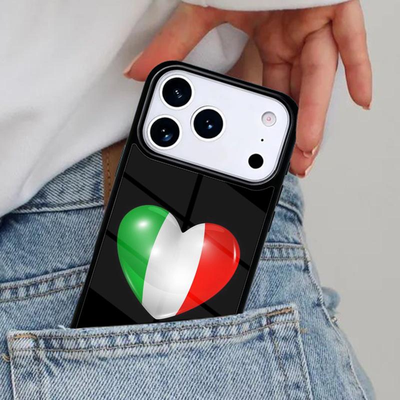 Italy Flag Vintage Italian Phone Case for iPhone 16e 15 14 13 12 17 Pro Max Plus Air 17pro Cover Coque