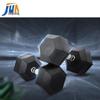 Hex Rubber Coated Cast Iron Dumbbell