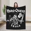 Heroquest Ролевая игра 90-х RPG Вязаные одеяла Фланелевые Игровые Теплые пледы для постельного белья Пледы Одеяло Портативный