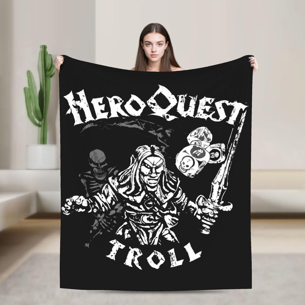 Heroquest Ролевая игра 90-х RPG Вязаные одеяла Фланелевые Игровые Теплые пледы для постельного белья Пледы Одеяло Портативный