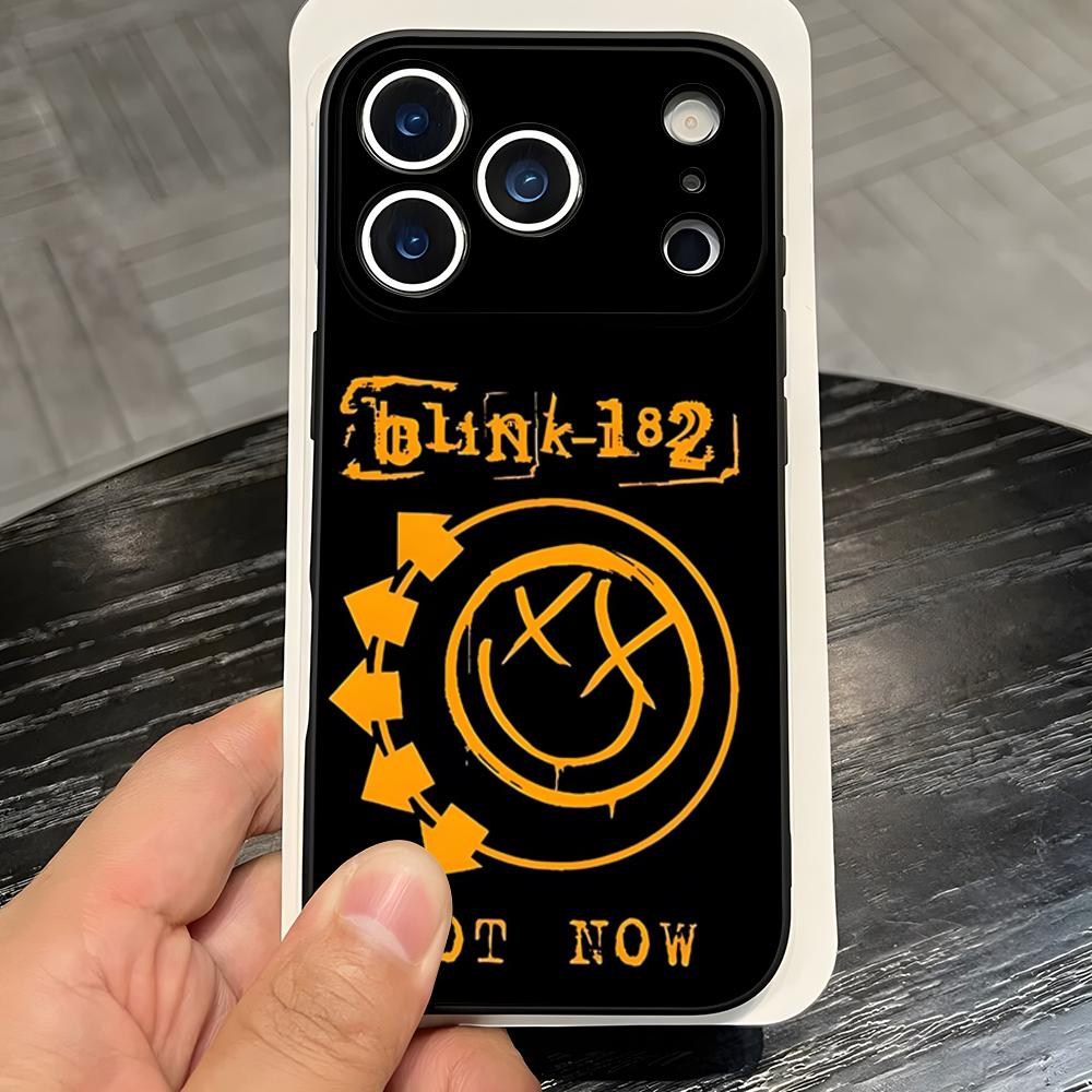 Blink-182band Phone Case For IPhone 17 Pro Max 16 15 14 Pro Max 13 11 X Xs Xr 8 7Plus Silicone Cover
