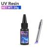 20g/30g/50g UV Epoxy Resin Glue DIY Jewelry Making High Transparency Fast Drying High Hardness Glue UV Lamp DIY Craft Decor