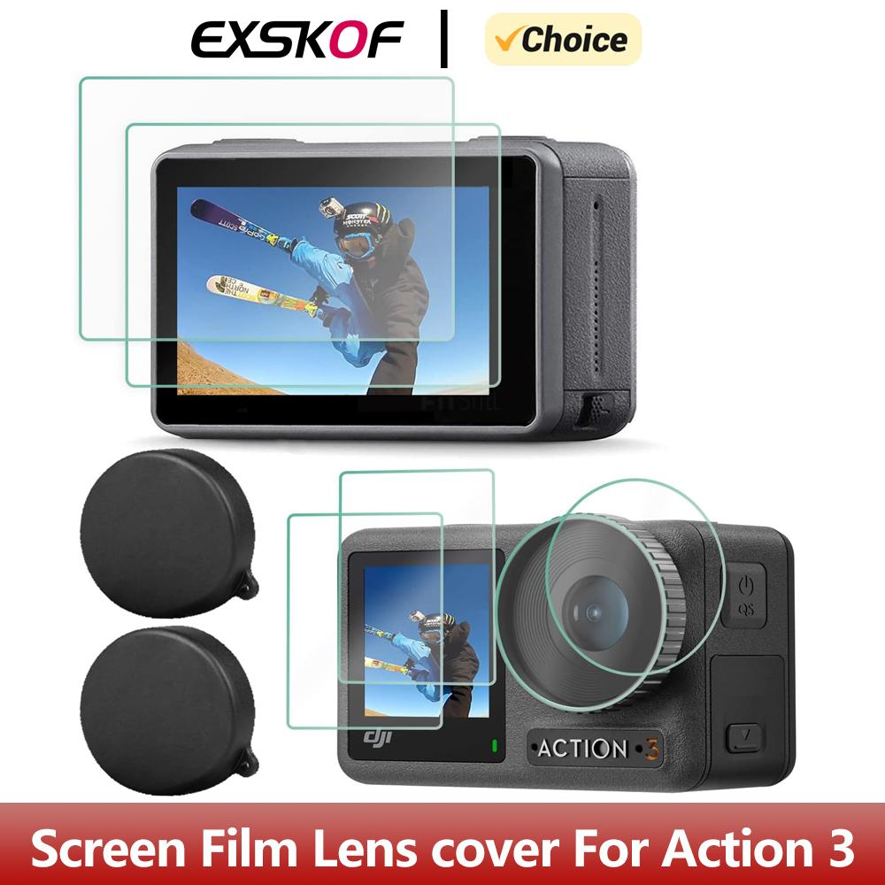 Tempered Glass Screen Protector Film Lens Protection Cover for DJI OSMO Action 3 Action Camera Accessories