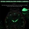 OUPINKE Мужские часы Механические часы Green Water Ghost Многофункциональные механические часы Бизнес-часы высокого класса