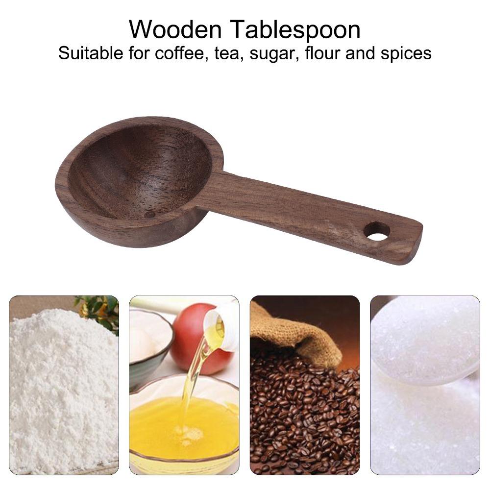 Wooden Measuring Spoon Walnut Walnut Teaspoon Coffee Accessories Wooden Spoon Coffee Brewing