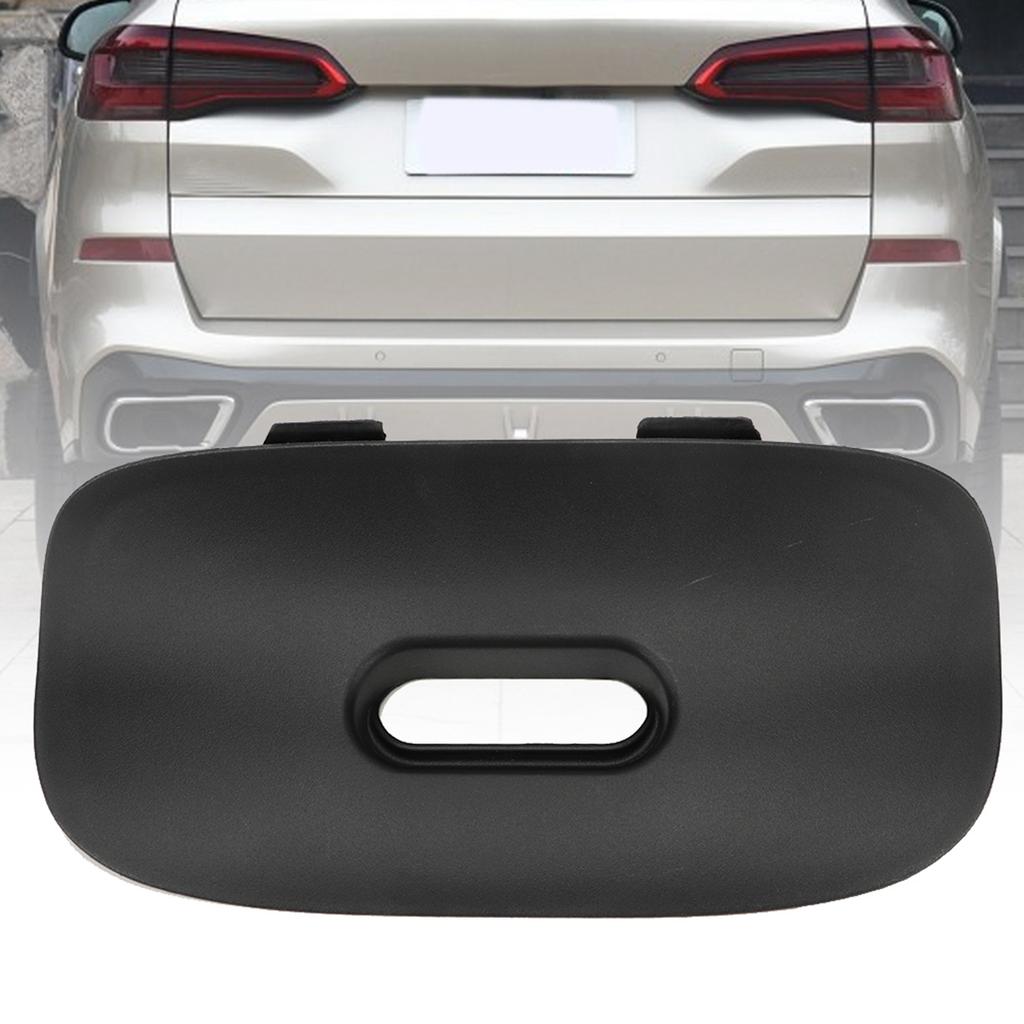 51128402327 For E53 X5 2000 2006 Black Rear Bumper Tow Bar Cover Trim Flap Trailer Hitch