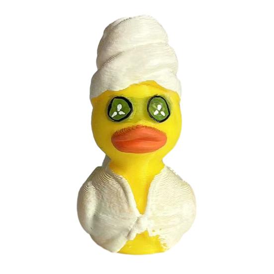 1/2 шт. Фигурка ныряющей утки, напечатанная на 3D-принтере, статуэтка утки для СПА, мультяшная скульптура животного, украшение для дома, офиса, рабочего стола