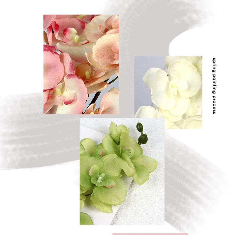 Одиночный букет из искусственных цветов орхидеи фаленопсис с 8 головками Свадебное украшение