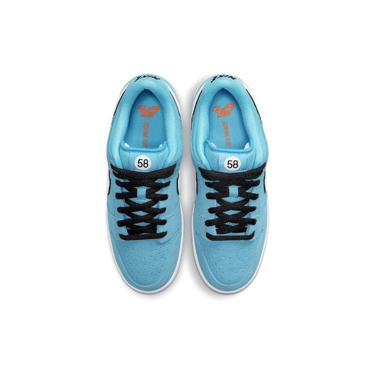 Nike Кроссовки унисекс Dunk Low Pro SB Gulf Blue Blue-Chill Safety-Orange BQ6817-401