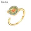 Классическое кольцо Lindon из медного сплава с цирконием, женские ювелирные изделия, свадебный подарок для вечеринки