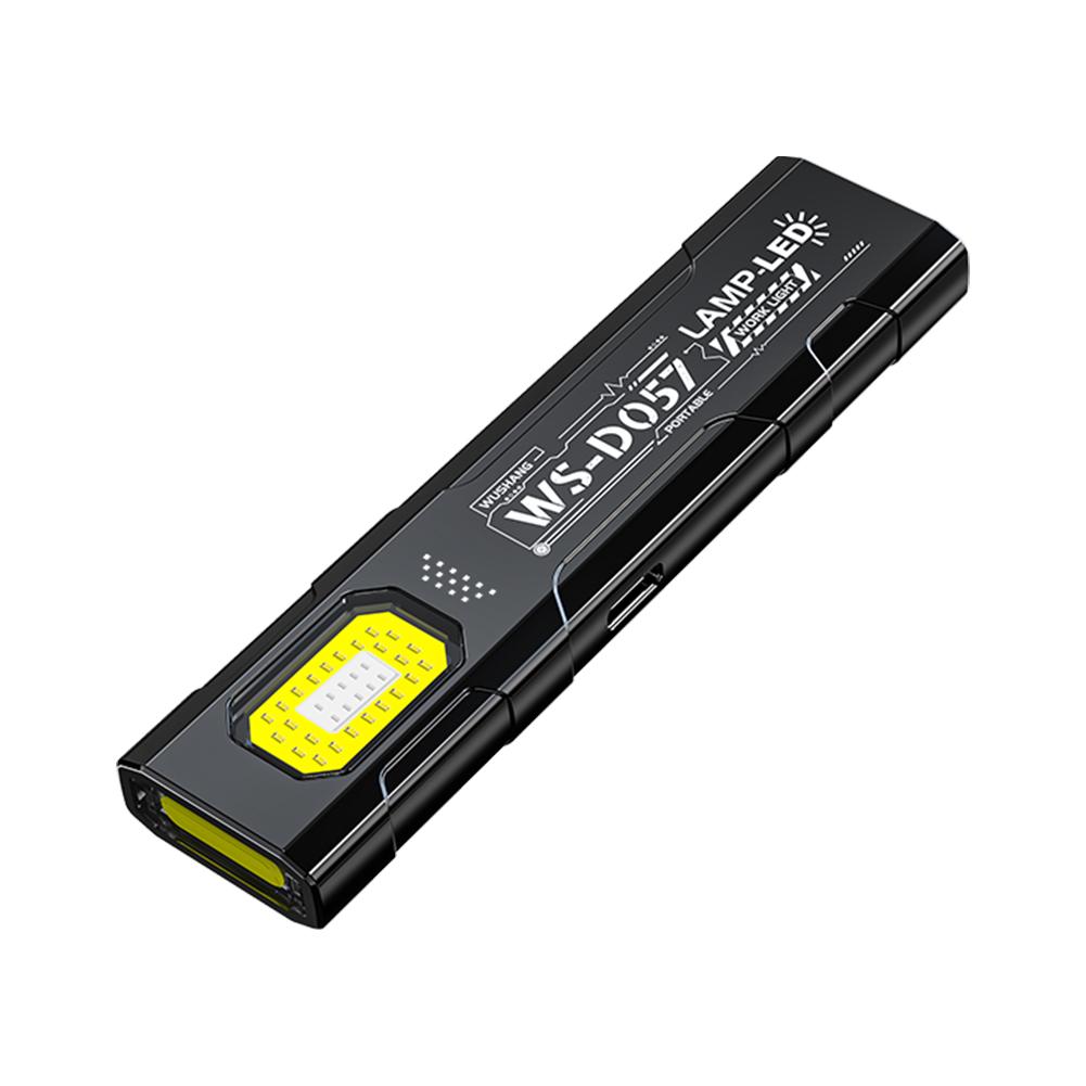 Светодиодный брелок-фонарик, перезаряжаемый через USB-C, 600 лм, портативный мини-фонарь, карманный фонарь, прожектор, рабочий свет с магнитом