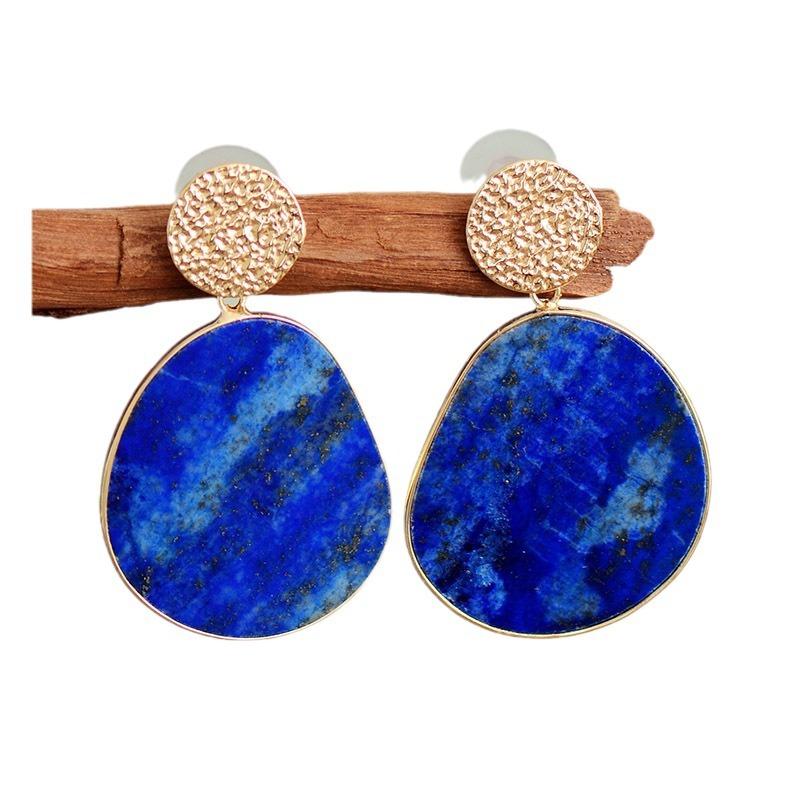 High quality antique style natural stone crystal earrings earrings earrings light luxury trendy accessories