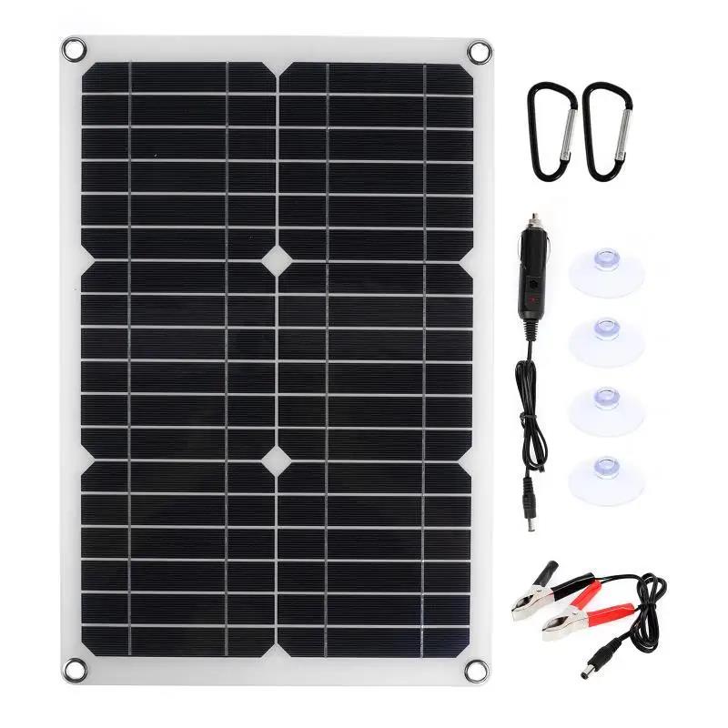 1200W Solar Panel 12V Solar Panel Charger Dual USB with 100A Controller Flexible Solar Panel Outdoor Camping Mobile Phone Car 4