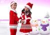 [Nemori] Santa Costume for Children, Cosplay Costume, Kids Clothes, Santa Claus with Hat, for Girls and Boys (Santa Children-nan 150cm)