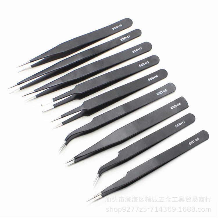 Прецизионный пинцет из нержавеющей стали 1,5 мм для электроники, ресниц и нейл-арта