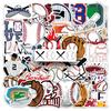 50 Baseball Graffiti Personalized Sports Trend DIY Skateboard Luggage Stickers Waterproof
