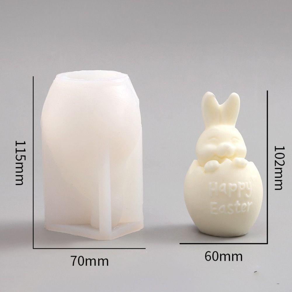 Форма для свечей в виде кролика своими руками, силиконовая форма для яиц, смоляная форма для пасхального кролика, изготовление свечей