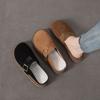 Ретро кожаные Birkenstock сумка голова половина тапочек женские весенние новые ленивые повседневные половина тапочек