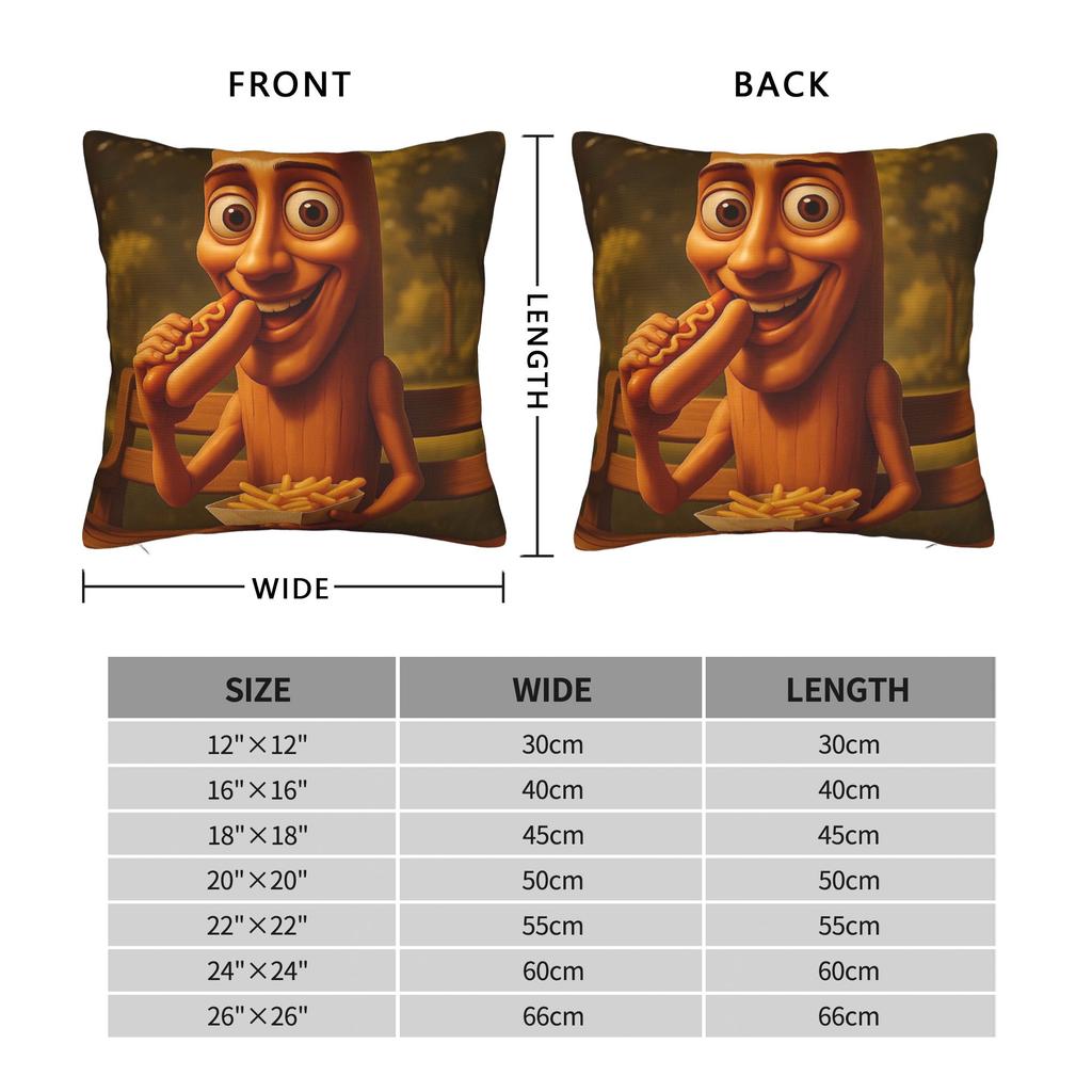 Tung Tung Tung Sahur Pillow Cover Morden Pillow Case For Sofa Car Home Decor Comfy Pillowcases Birthday Present