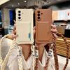 Плетеный ремешок-шнурок через плечо Чехол для телефона для Samsung Galaxy S24 S23 S21 FE Plus S25 S22 Ultra Кошелек Сумка для карт Силиконовый чехол