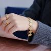 Браслет 18K «Непредсказуемый ветер» для девушек, Премиальный браслет из титановой стали, Геометрические украшения