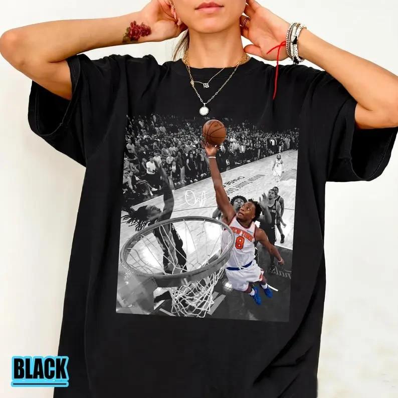 Футболка OG Anunoby Putback Comfort Colors, Футболка для фаната баскетбола Нью-Йорка, Спортивный фанат