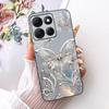 For Motorola Moto G86 Power Cute Flower Butterfly Cat Painted Case For Moto G86 G86Power Black Silicone Soft Phone Cases