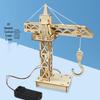 Miniature DIY Tower Crane Model Kit for Science Experiments