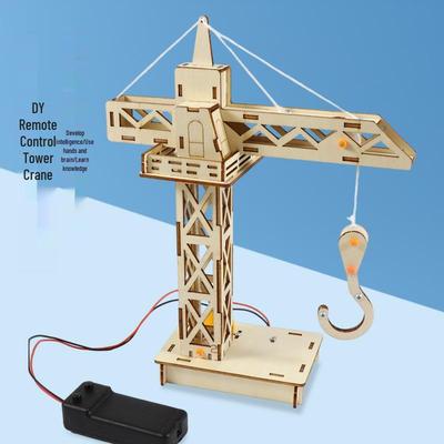 Миниатюрный DIY Набор для модели башенного крана для научных экспериментов