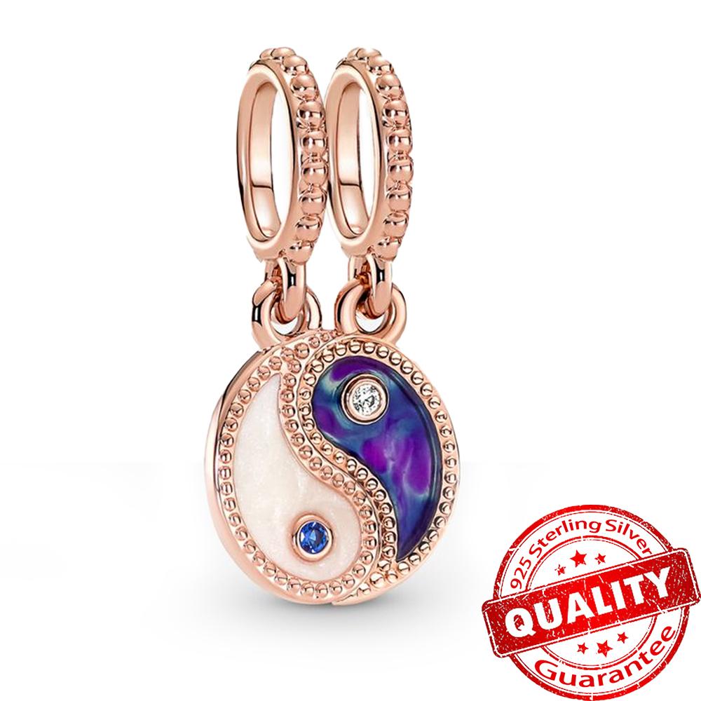 Блестящие круглые бусины-паве из меди цвета розового золота и шарм в виде стрекозы, подходят для оригинального браслета-подвески для девочек, ювелирный подарок