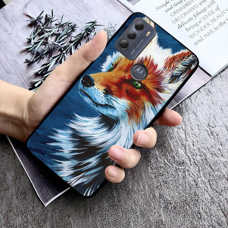 Милый чехол для телефона с изображением лисы для Motorola Moto E7 Plus E32 E20 E40 Edge 20 Lite G22 G52 G20 G30 G100 G60 G50 G10 G Pure G Stylus