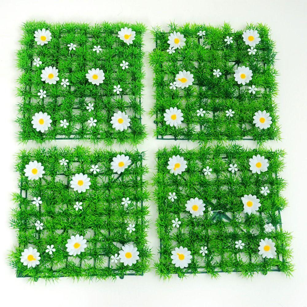 DIY Simulation Flower Plant Sheet Eternal Life Artificial Grass Backdrop Wall  Home Garden Fence